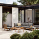 Skagerak Tradition Outdoor Pouf in Charcoal — lifestyle