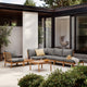 Skagerak Tradition Outdoor Large Corner Sofa in Charcoal — lifestyle