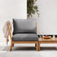 Skagerak Tradition Outdoor Large Corner Sofa in Charcoal — lifestyle, detail