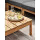 Skagerak Tradition Outdoor Large Corner Sofa in Charcoal — lifestyle, detail