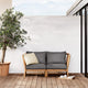 Skagerak Tradition Outdoor End Module in Charcoal — lifestyle
