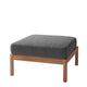 Skagerak Tradition Outdoor Pouf in Charcoal — packshot