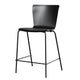Fritz Hansen VM116 Vico Duo Counter Stool in Black Coloured Ash with Black Powder Coated base — packshot