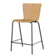 Fritz Hansen VM116 Vico Duo Counter Stool in Oak Veneer with Black Powder Coated base — packshot