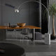 Flos Arco Floor Lamp — lifestyle, dining room