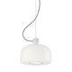 Flos Bellhop Glass S1 Pendant Light in White — packshot