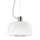 Flos Bellhop Glass S2 Pendant Light in Bright Aluminium — packshot