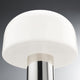 Flos Bellhop Glass T Table Light in Bright Aluminium — studio shade detail