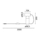 Flos Bilboquet Dimensions