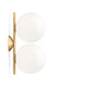 Flos IC C/W 1 Double Wall / Ceiling Light in Brass — packshot