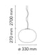 Flos Glo Ball S1 Dimensions