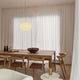 Flos Glo-Ball S2 Pendant Light in White — lifestyle, dining room