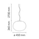 Flos Glo Ball S2 Dimensions
