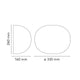 Flos Glo-Ball W Wall Light — dimensions