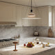 Flos Gustave Residential Table Light in Lacquered Brown — lifestyle kitchen view