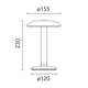 Flos Gustave Residential Dimensions