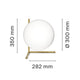 Flos IC T2 Table Light — dimensions