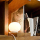 Flos Glo-Ball Mini Table Light — lifestyle, bookcase