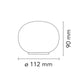 Flos Glo-Ball Mini Table Light — dimensions