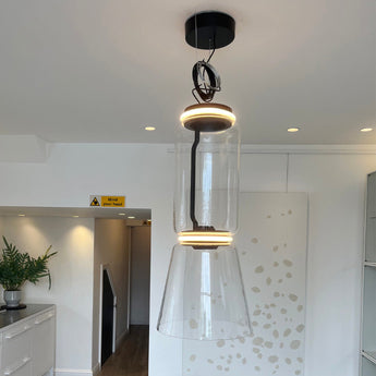 Flos Noctambule Suspension 1 Low Cylinder Cone — on display, showroom