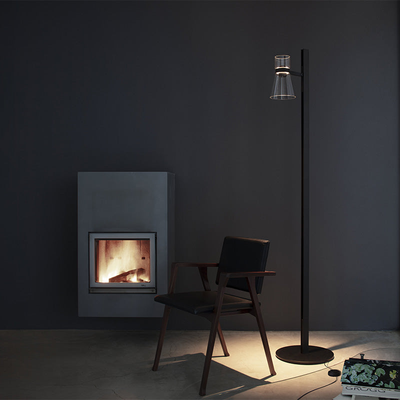 Flos Nocturne Floor Lamp Cone — lifestyle, ph. Santi Caleca