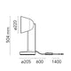 Flos Céramique Side Table Light Dimensions