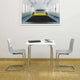 Vitra HAL RE Cantilever Chair in Ice Grey — lifestyle, dining room