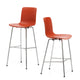 Vitra HAL RE Stool High and HAL RE Stool Medium in Brick — packshot