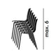 Vitra HAL RE Tube Chair Stackable — stacking diagram, max. 6