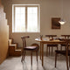  Carl Hansen HK20 Bubi Pendant in Chrome — lifestyle, with OW58 chairs and OW224 table