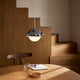  Carl Hansen HK20 Bubi Pendant in Chrome — lifestyle, with OW58 chair and OW224 table