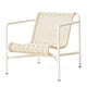 HAY Palissade Cord Lounge Chair Low in Cream White — handwoven recycled polyester cord on powder-coated steel frame