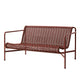 HAY Palissade Cord Lounge Sofa in Iron Red — handwoven recycled polyester cord on powder-coated steel frame
