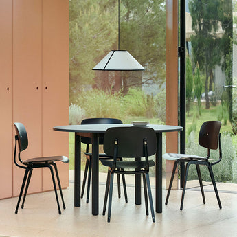 Hay Annex Round Dining Table Wood Base