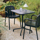 HAY Deville Outdoor Dining Armchair in Anthracite — lifestyle, outdoor