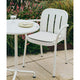 HAY Deville Chair & Armchair Seat Pad in Cream White — lifestyle, outdoor