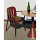 HAY Deville Chair & Armchair Seat Pad in Iron Red — lifestyle, outdoor