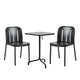 HAY Deville Balcony Dining Bundle in Anthracite — two chairs and square table