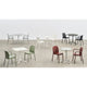 HAY Deville Outdoor Tilt-Top Dining Table — group, all colours