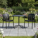 HAY Deville Patio Dining Bundle 80cm in Anthracite Powder — lifestyle