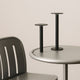 HAY Host Portable Table Lamp 220 and 300 in Anthracite — lifestyle, with Deville Chair and Table