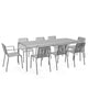 HAY Palissade Extra-Large Outdoor Dining Bundle in Hot Galvanised — view 1