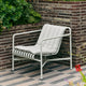 HAY Palissade Lounge Chair Low in Sky Grey — lifestyle