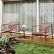 HAY Palissade Lounge Chair Low in Iron Red — lifestyle