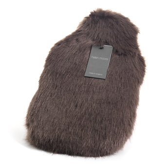 Helen Moore Faux Fur Hot Water Bottle Steel Grey
