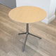 B&B Italia Cozy Round Side Table Pewter & Light Oak by Antonio Citterio on display in the gallery in Hessle
