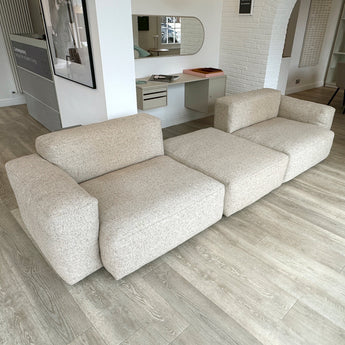Hay Mags Soft 2.5 Seater Sofa Low Armrest & Ottoman - Bolgheri LGG60