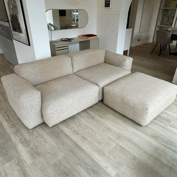 Hay Mags Soft 2.5 Seater Sofa Low Armrest & Ottoman - Bolgheri LGG60