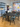 Dining area with Hay Annex round table and Layout dining chairs in a room with colorful wall art. hay store Copenhagen 3DD 2025