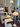 Display of modern Louis Poulsen verner panton lanthella lamps at a showroom with people observing at 3DD 2025